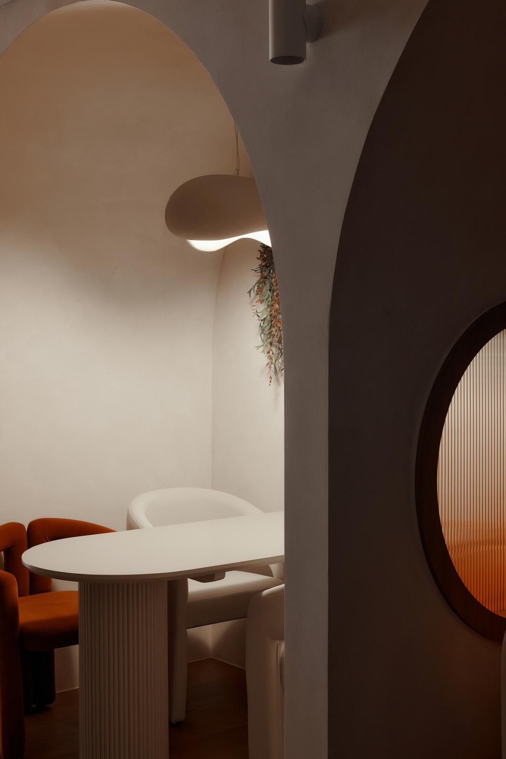 Modern Office with Desk and Desk Chairs