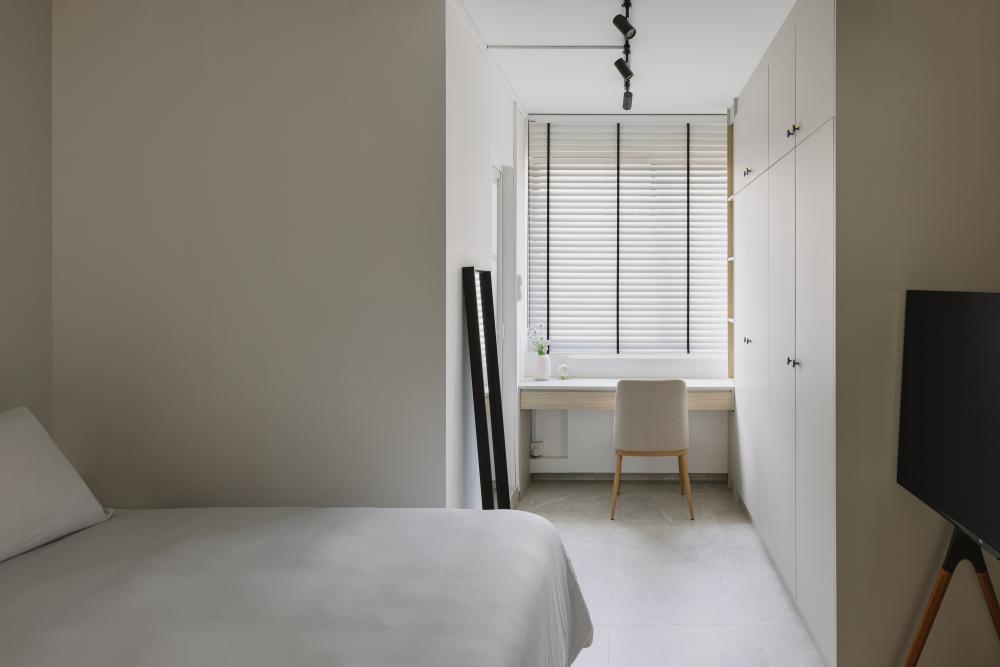 Scandinavian Bedroom with Closet and Sideboard
