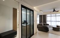 Contemporary Living Room at 2 Room BTO @ Northshore