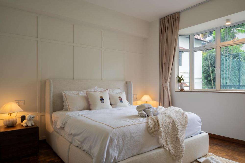 Contemporary Bedroom with Ceiling Light and Wardrobe
