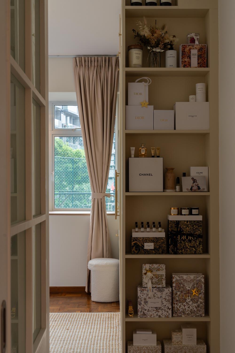 Contemporary Bedroom with Parquet Floor and Wardrobe