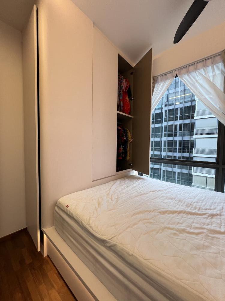 Minimalist Bedroom with Platform Bed and Wardrobe