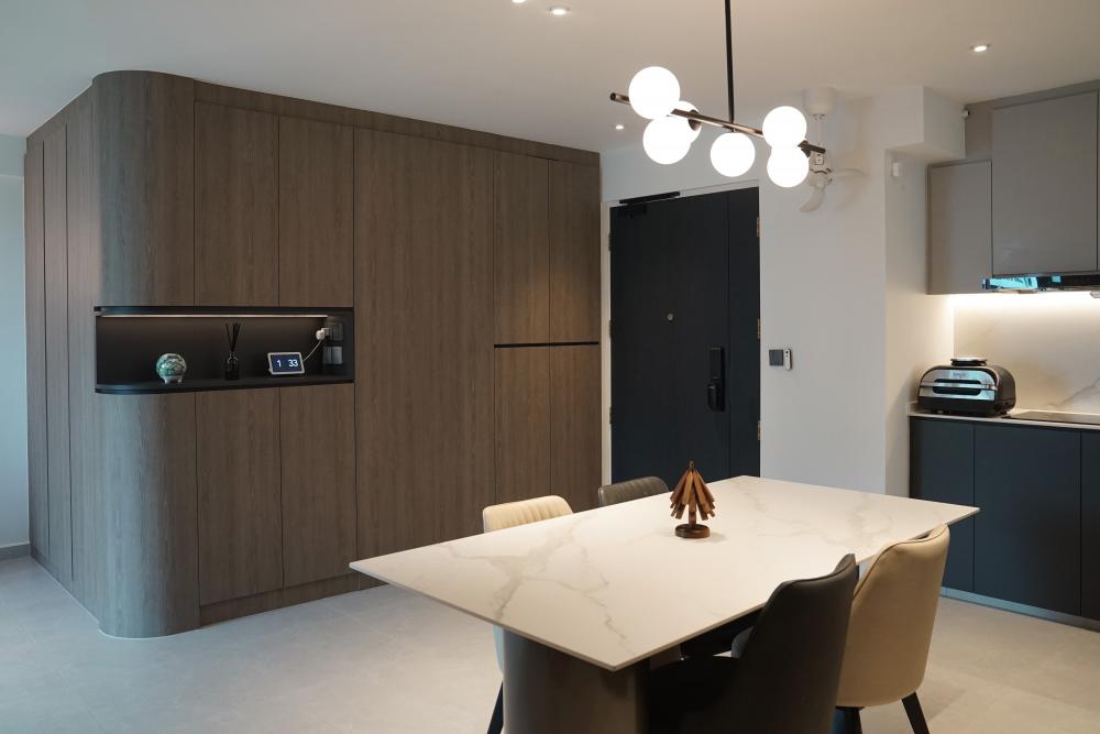Modern Entryway with Small Storage and Shoe Cabinets