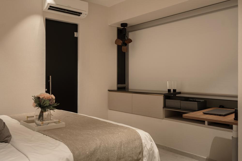 Modern Bedroom with Wardrobe and Sliding Wardrobe