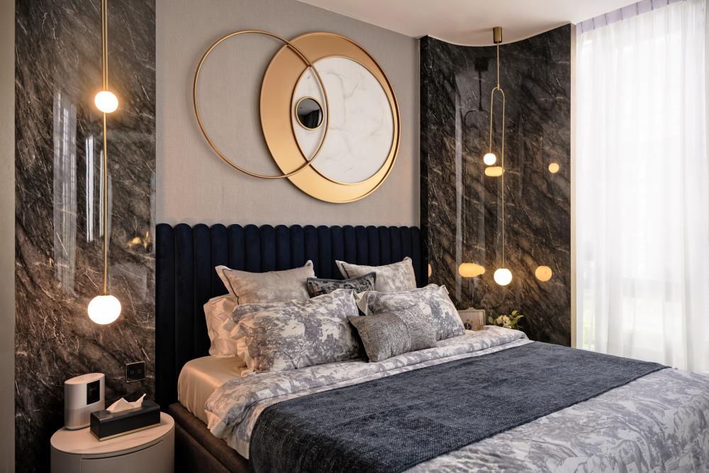 Modern Bedroom with Wardrobe and Sliding Wardrobe