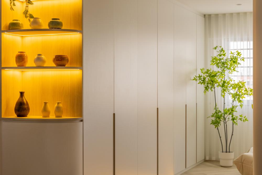 Minimalist Entryway with Mirror and Bathroom Mirrors