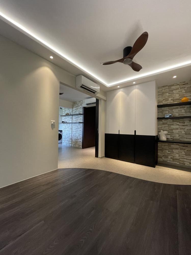 Modern Bedroom with Cove Lighting and Wardrobe