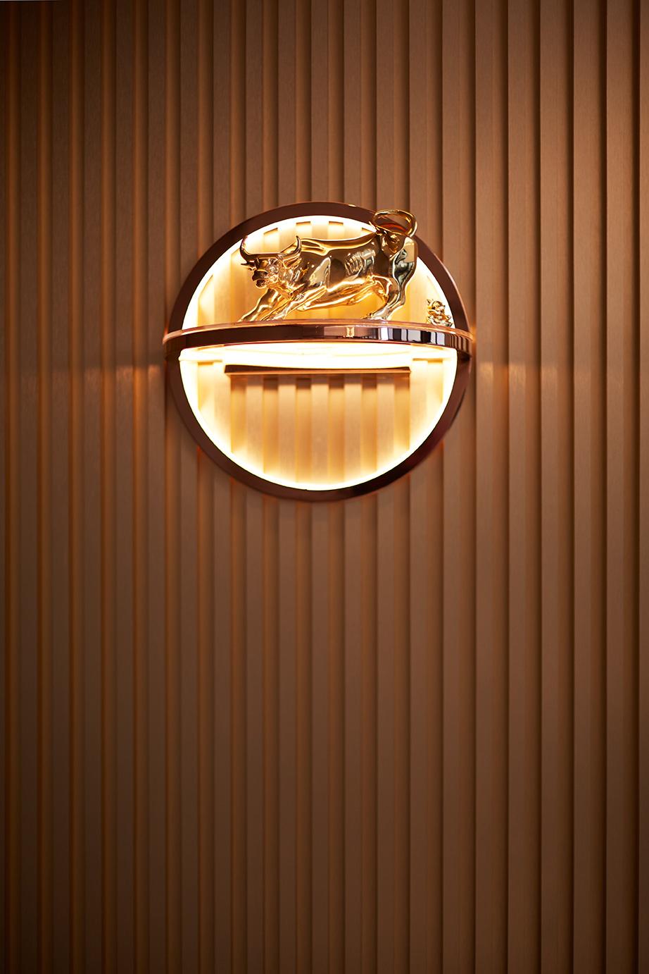 Modern Hallway with Feature Wall and Artwork