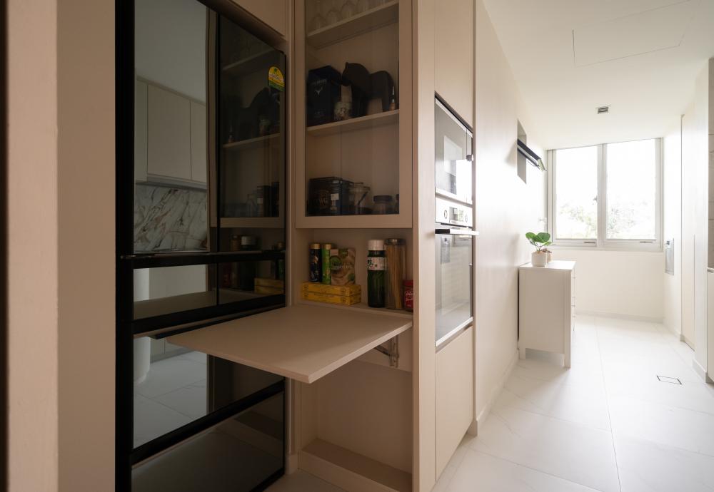 Vintage Kitchen with Countertop and Kitchen Window