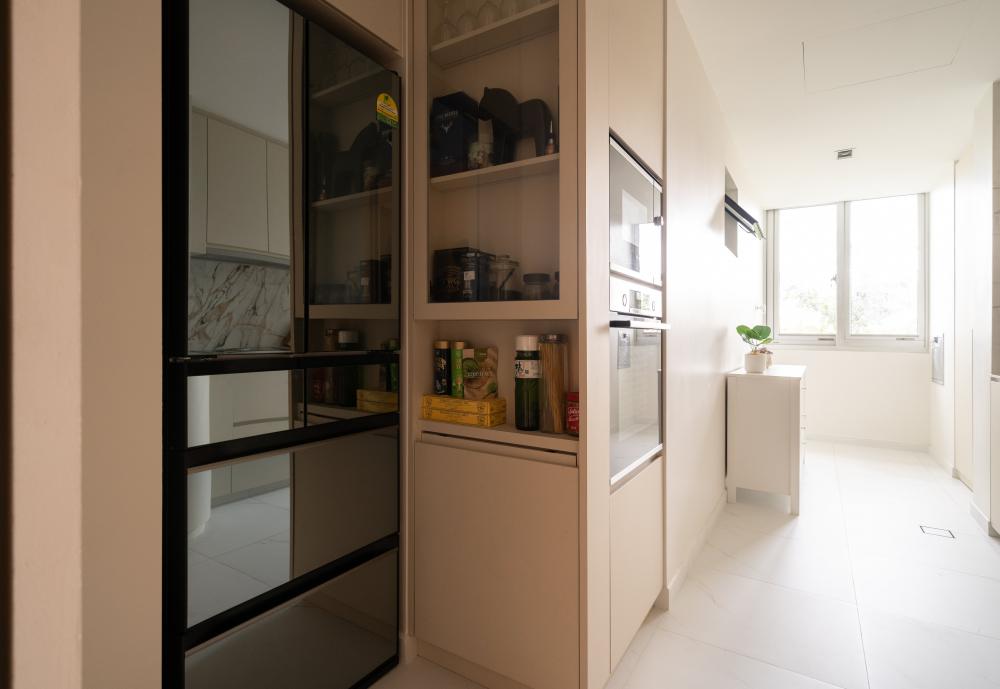 Vintage Kitchen with Countertop and Kitchen Accessories