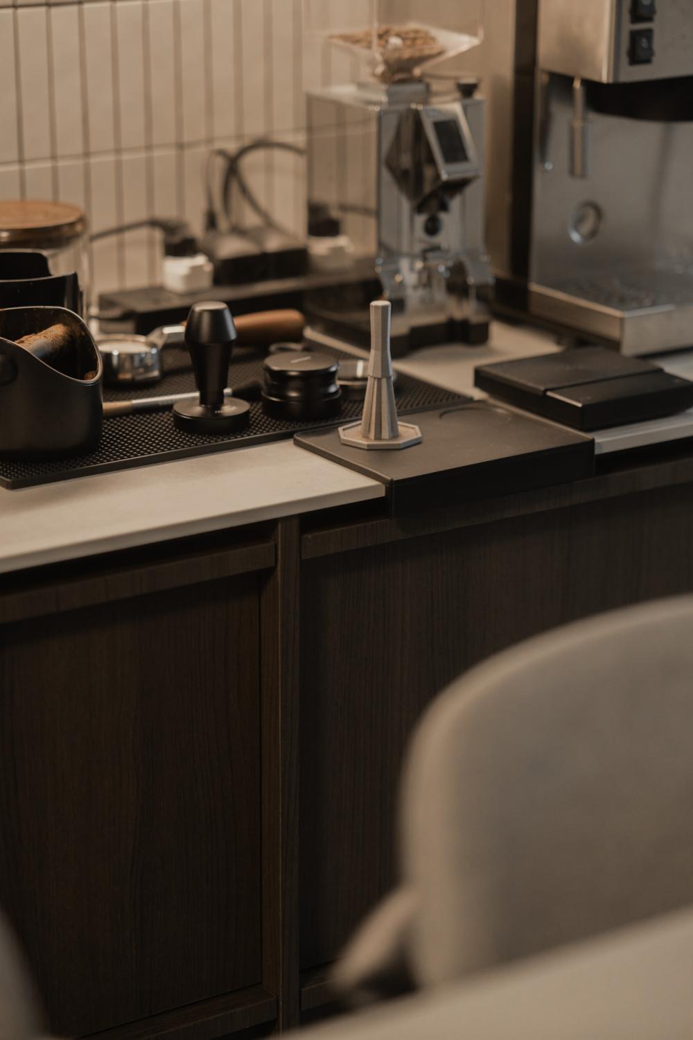 Modern Pantry with Kitchen Island and Console Table