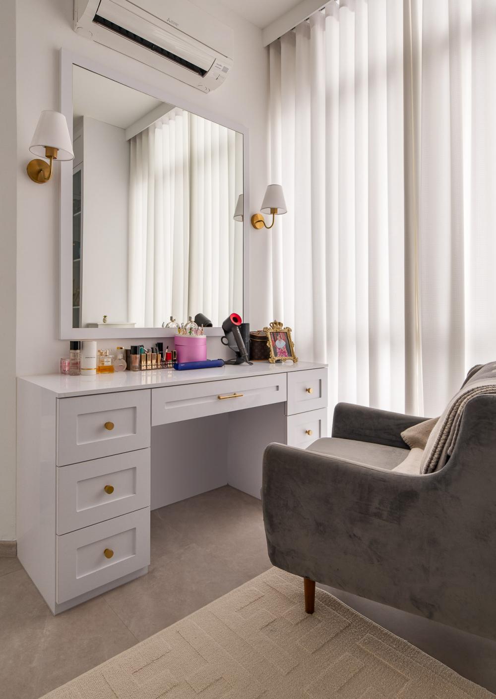 Contemporary Bedroom with Bookshelf and Bedroom Dresser