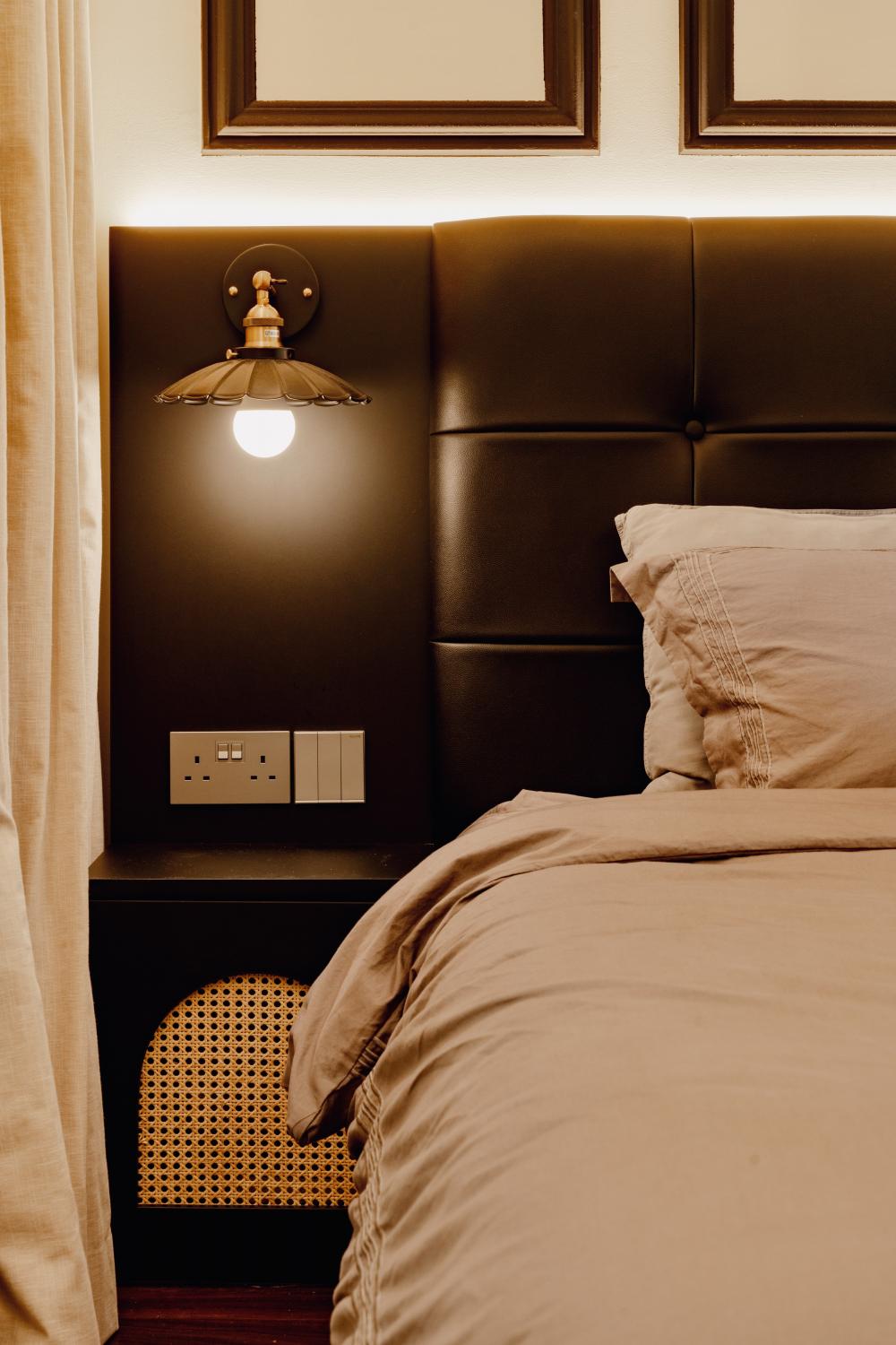 Vintage Bedroom with Lighting and Decorative Lighting