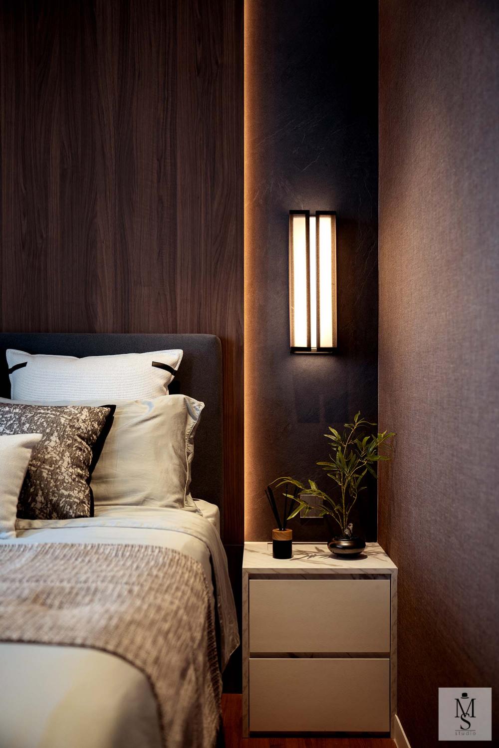 Modern Entryway with Shoe Cabinets and Coat Rack