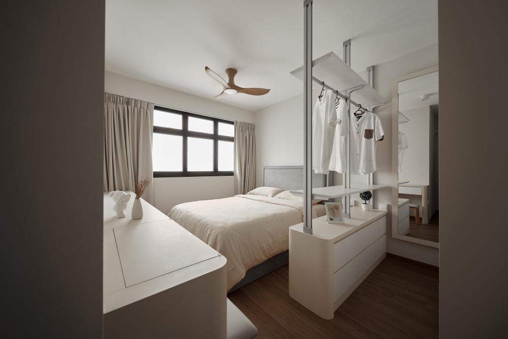 Modern Bedroom with Wardrobe and Sliding Wardrobe