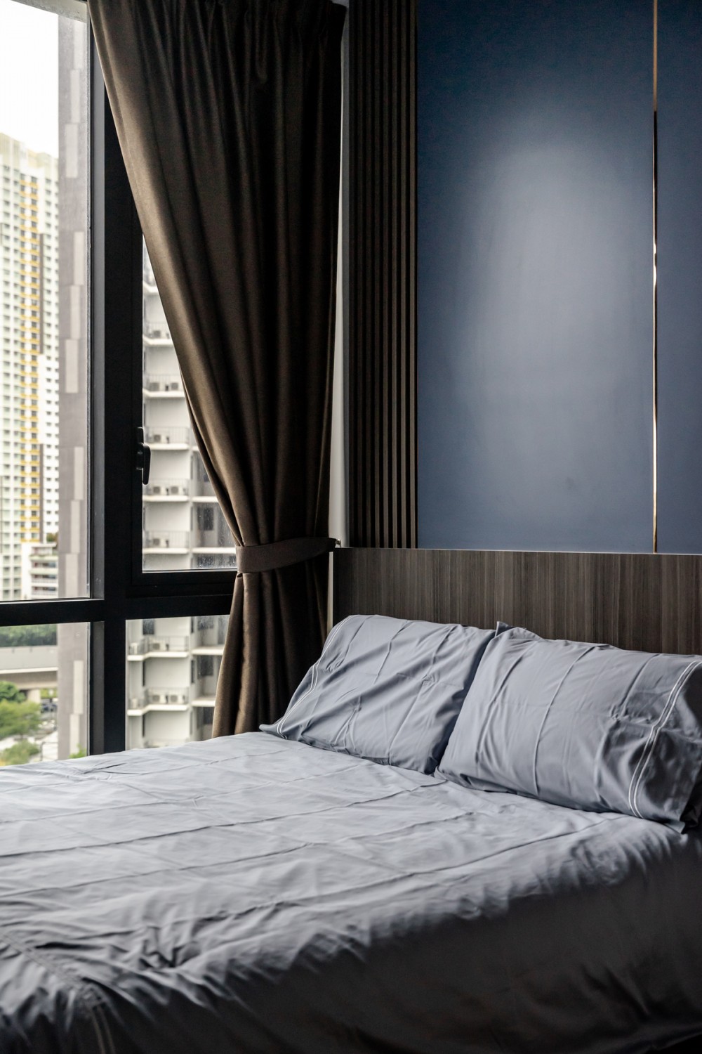 Modern Bedroom with Feature Wall and Built-in Bed