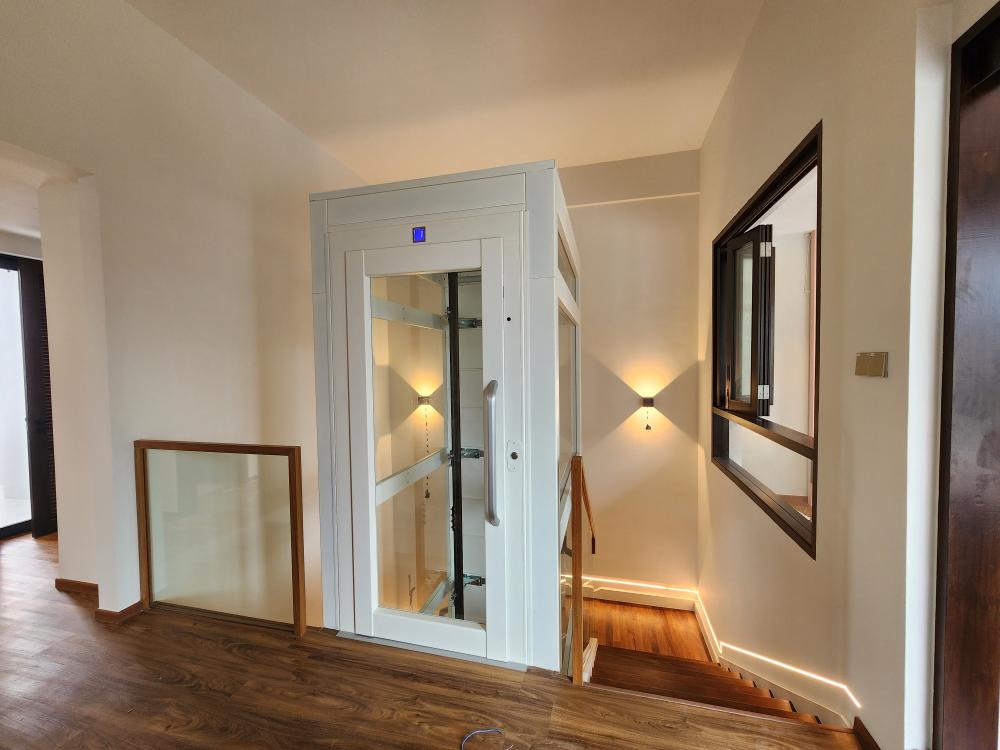 Modern Foyer with Artwork and Console Table