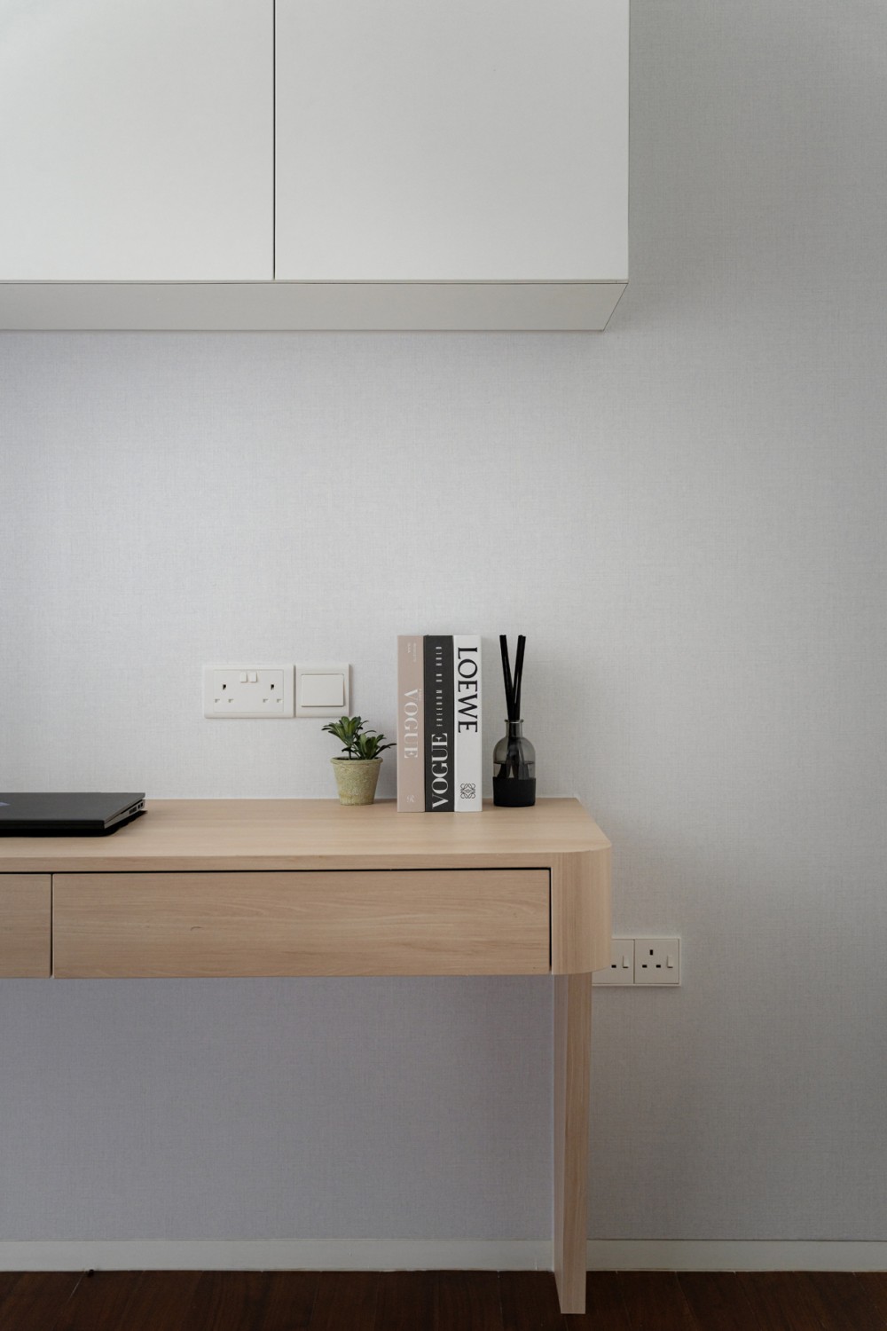 Modern Study with Bookshelf and Desk