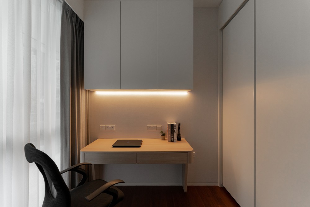 Modern Study with Wardrobe and Sliding Wardrobe