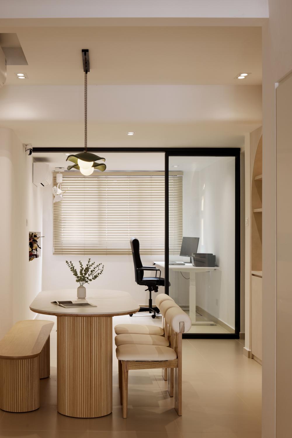 Scandinavian Office with Desk and Desk Chairs