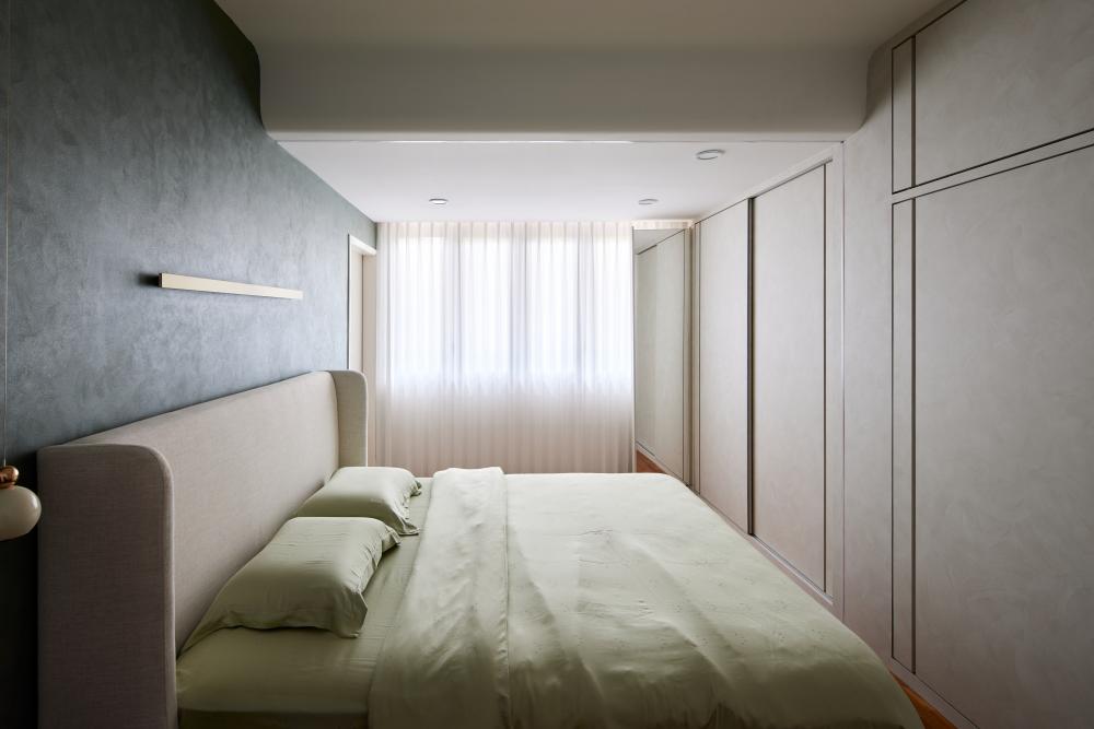 Scandinavian Bedroom with Wardrobe and Sliding Wardrobe