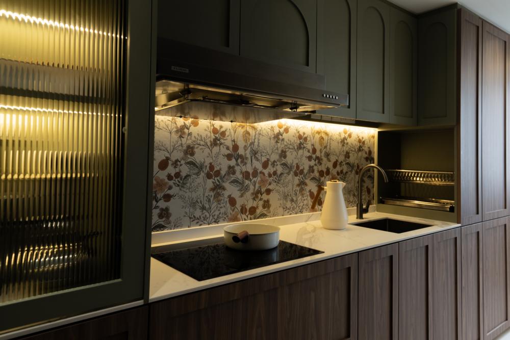 Country Kitchen with Kitchen Window and Kitchen Accessories