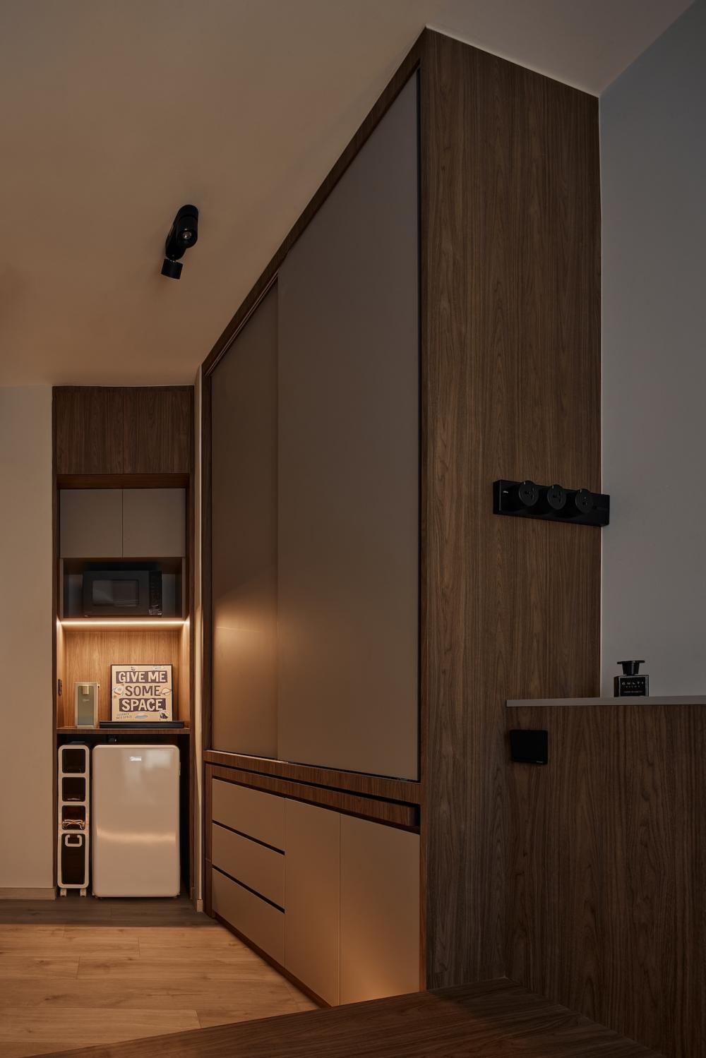 Contemporary Pantry with Console Table and Tableware