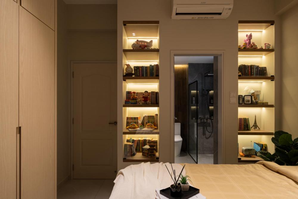 Modern Bedroom with Wardrobe and Sliding Wardrobe