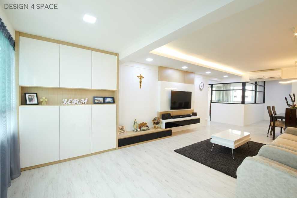 Minimalist Living Room with Sofa and TV