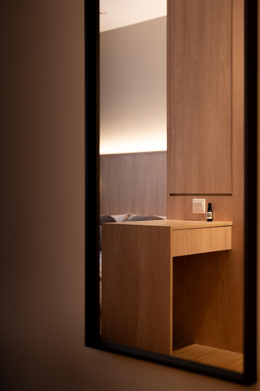 Modern Bedroom with Wardrobe and Built-in Bed