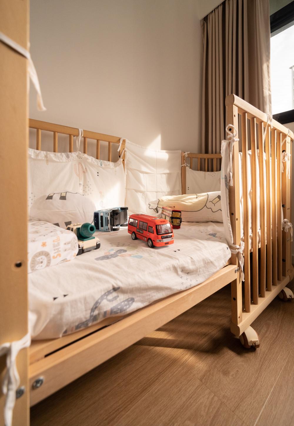 Contemporary Kids Room with Toys and Children's Beds