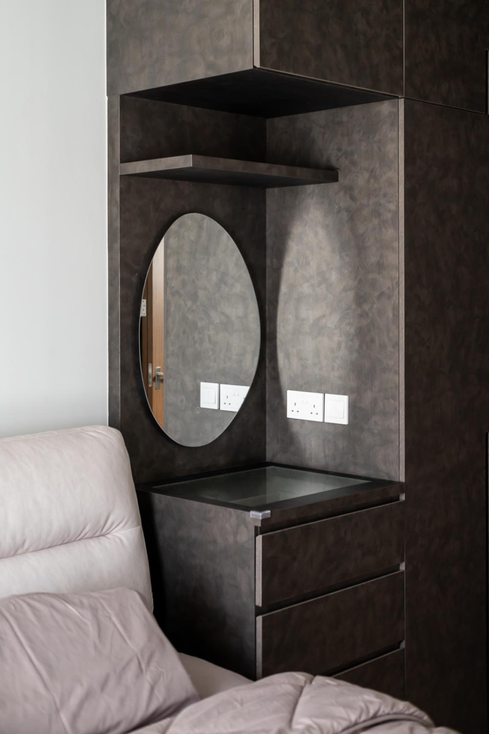 Modern Bedroom with Wardrobe and Closet
