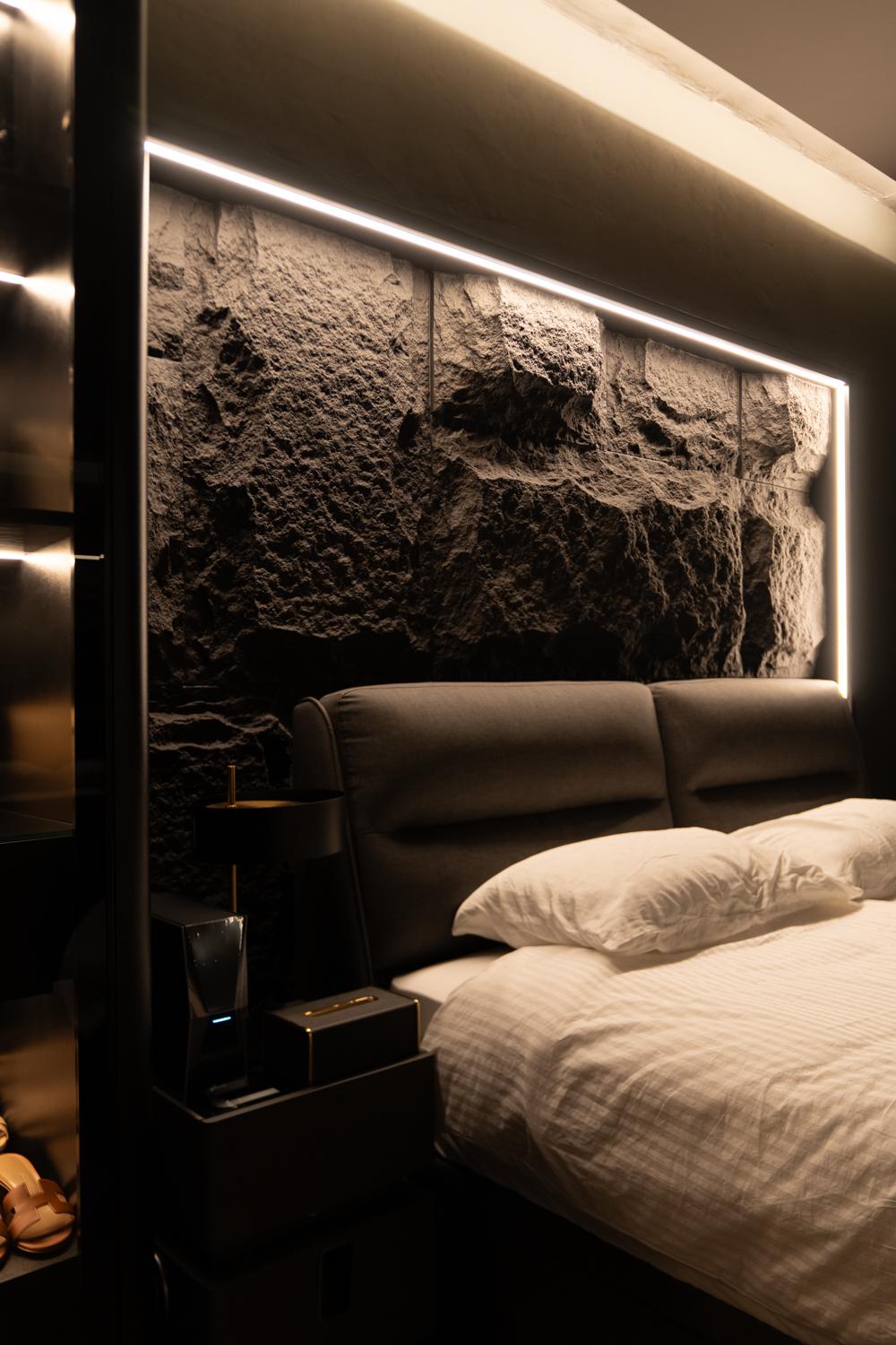 Modern Bedroom with Wardrobe and Built-in Bed