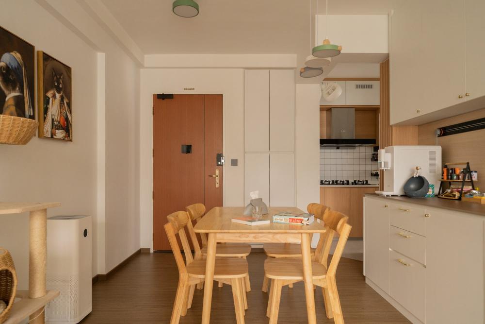 Modern Pantry with Drop Light and Downlights