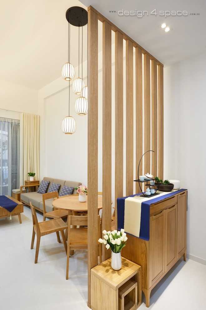 Contemporary Entryway with Mirror and Shoe Cabinets
