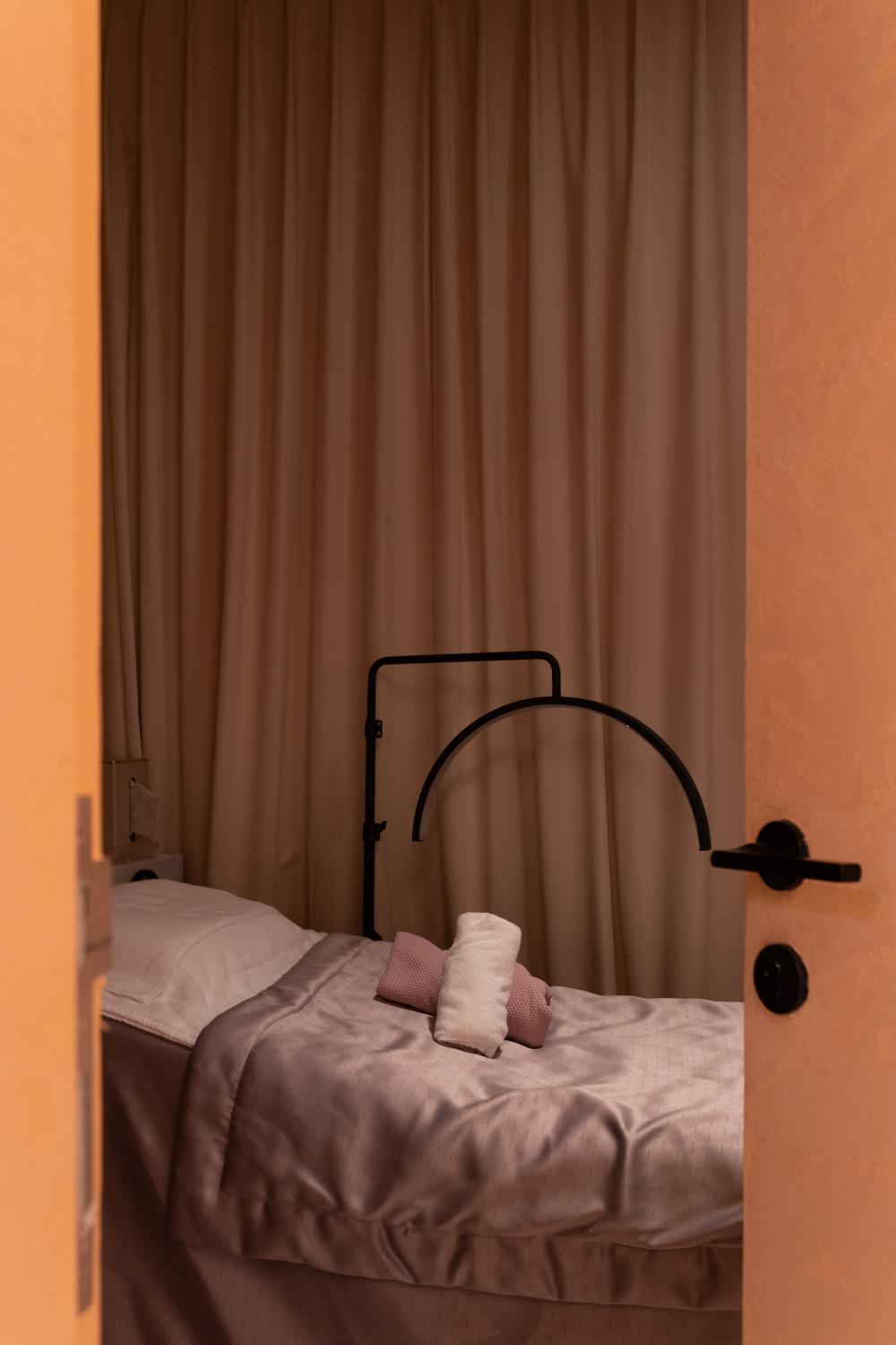 Modern Bedroom with Cove Lighting and Ceiling Light