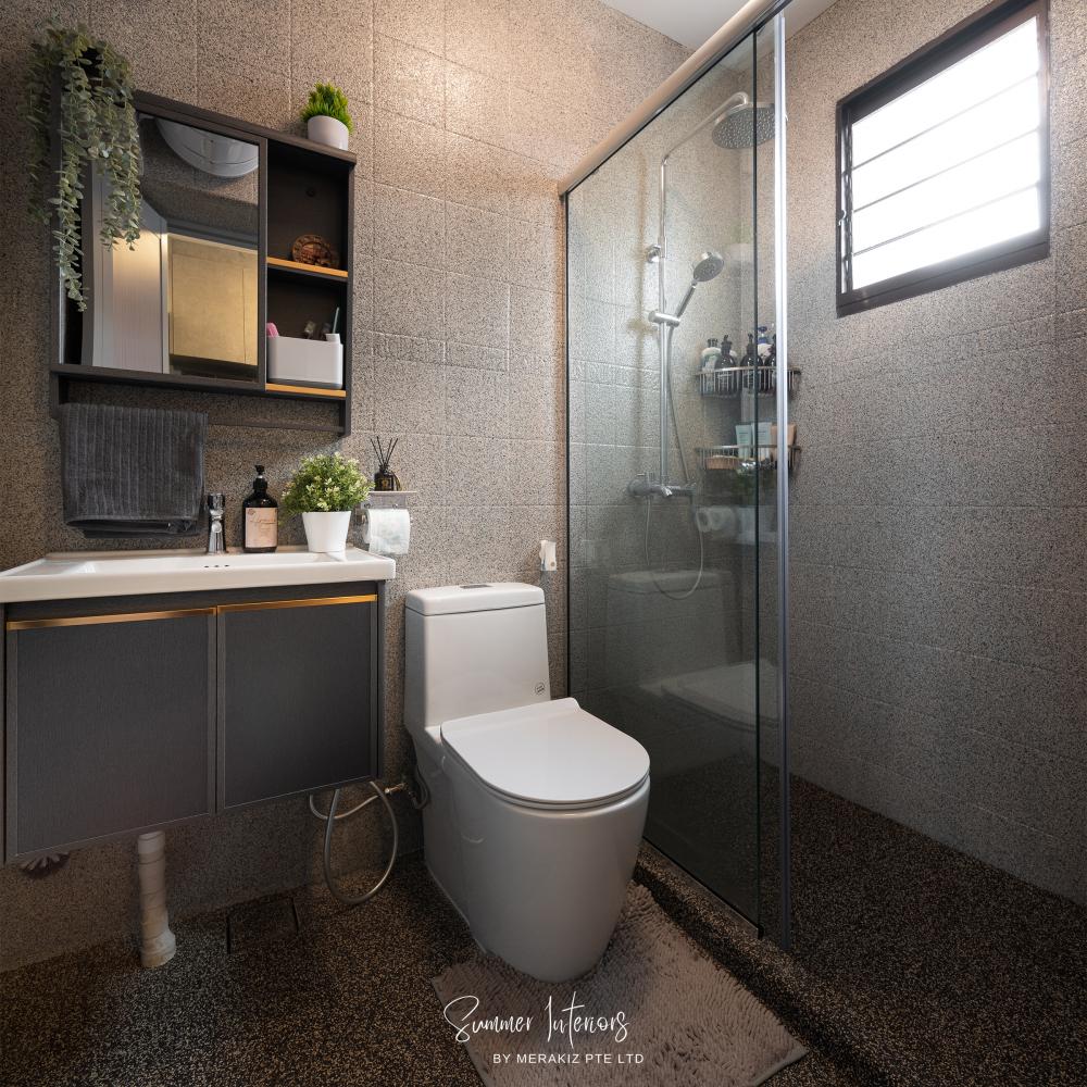 Modern Bathroom with Countertop and Vanity Counter