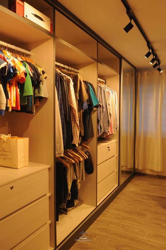 Minimalist Bedroom with Cove Lighting and Wardrobe