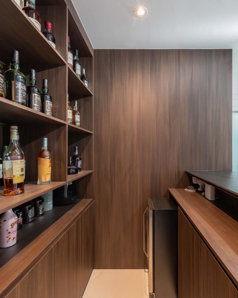 Vintage Home Bar with Countertop and Bar Counter