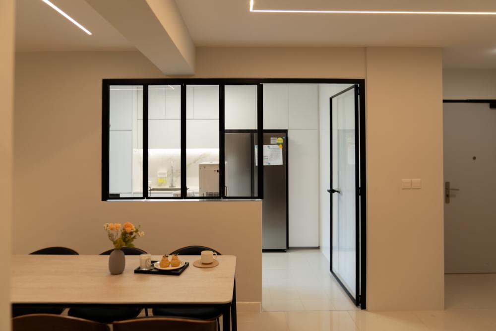 Modern Kitchen with Kitchen Window and Kitchen Island
