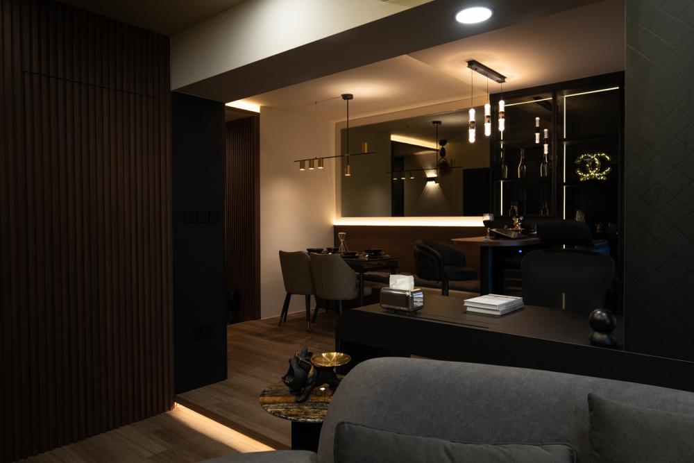 Modern Dining Room with Dining Table and Dining Chairs