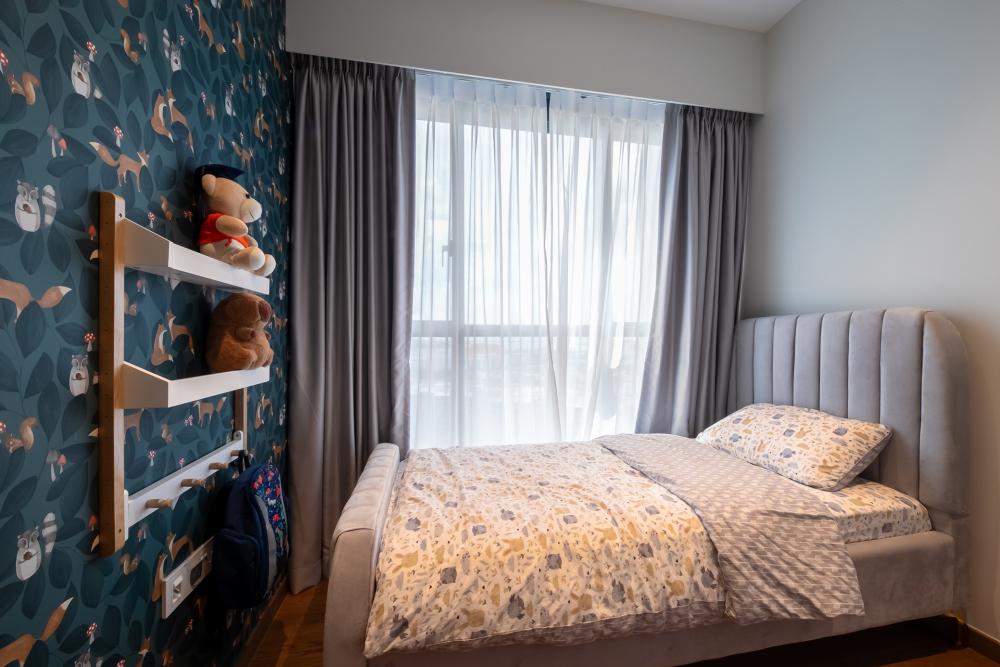 Contemporary Kids Room with Toys and Children's Furniture