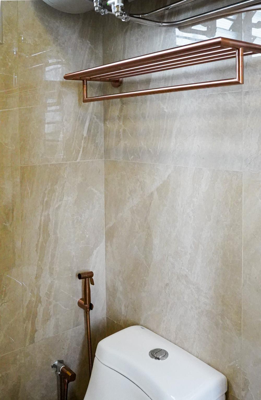 Modern Bathroom with Bathroom Accessories and Tiles