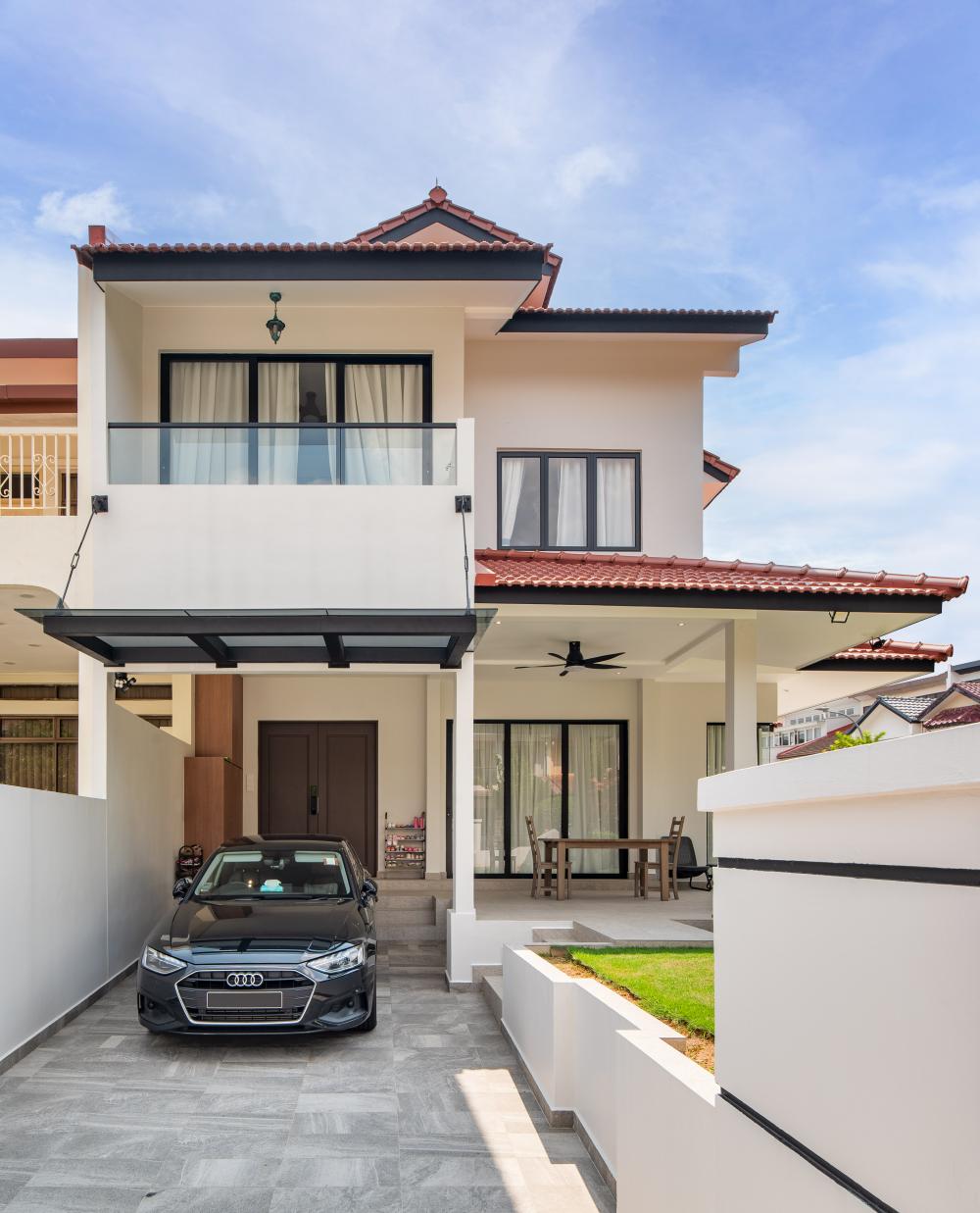 Asian Outdoor with Canopy and Awning
