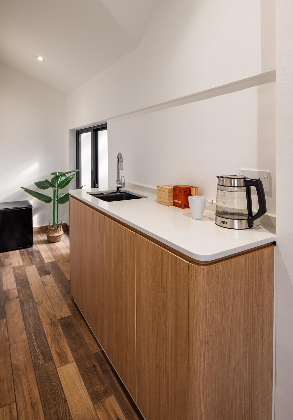 Asian Mezzanine with Drawer Units and Open Storage