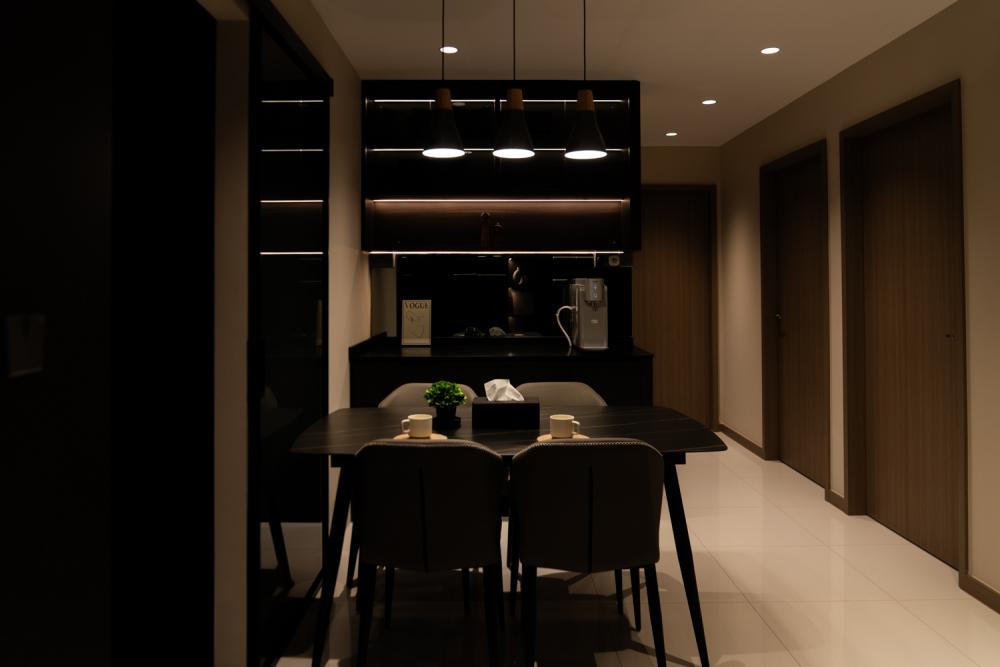 Modern Dining Room with Dining Table and Dining Chairs