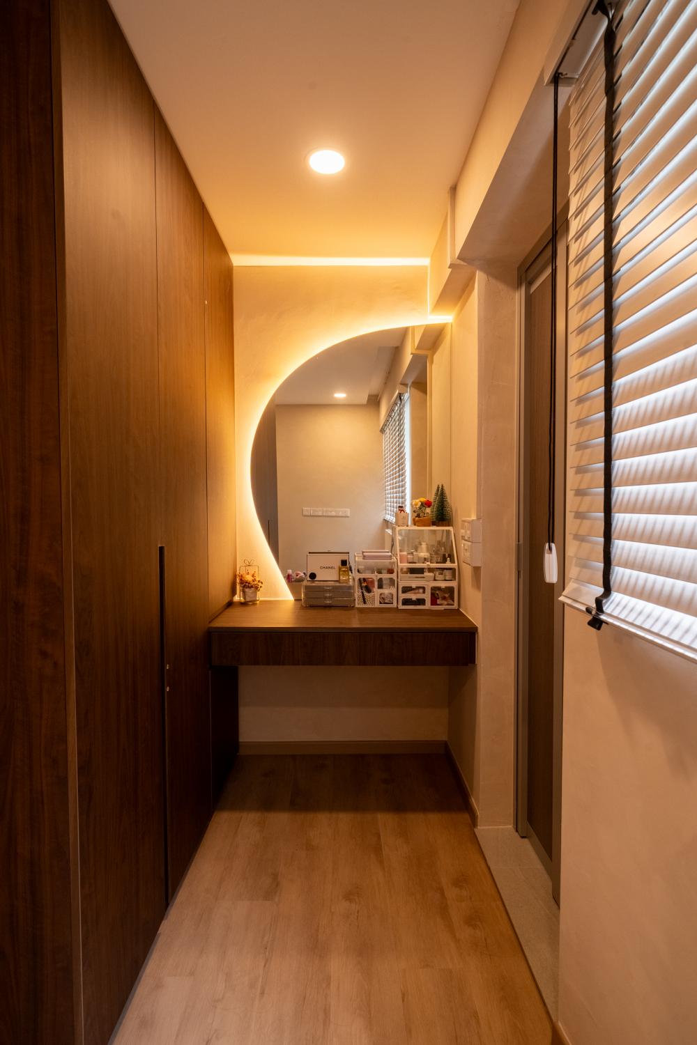 Contemporary Bedroom with Closet and Bedroom Dresser