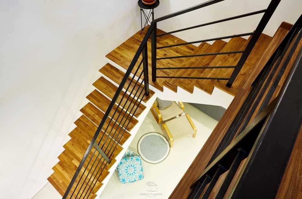 Modern Foyer with Artwork and Console Table