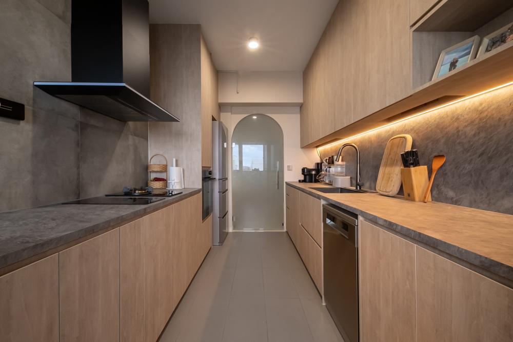 Scandinavian Kitchen with Kitchen Window and Kitchen Accessories