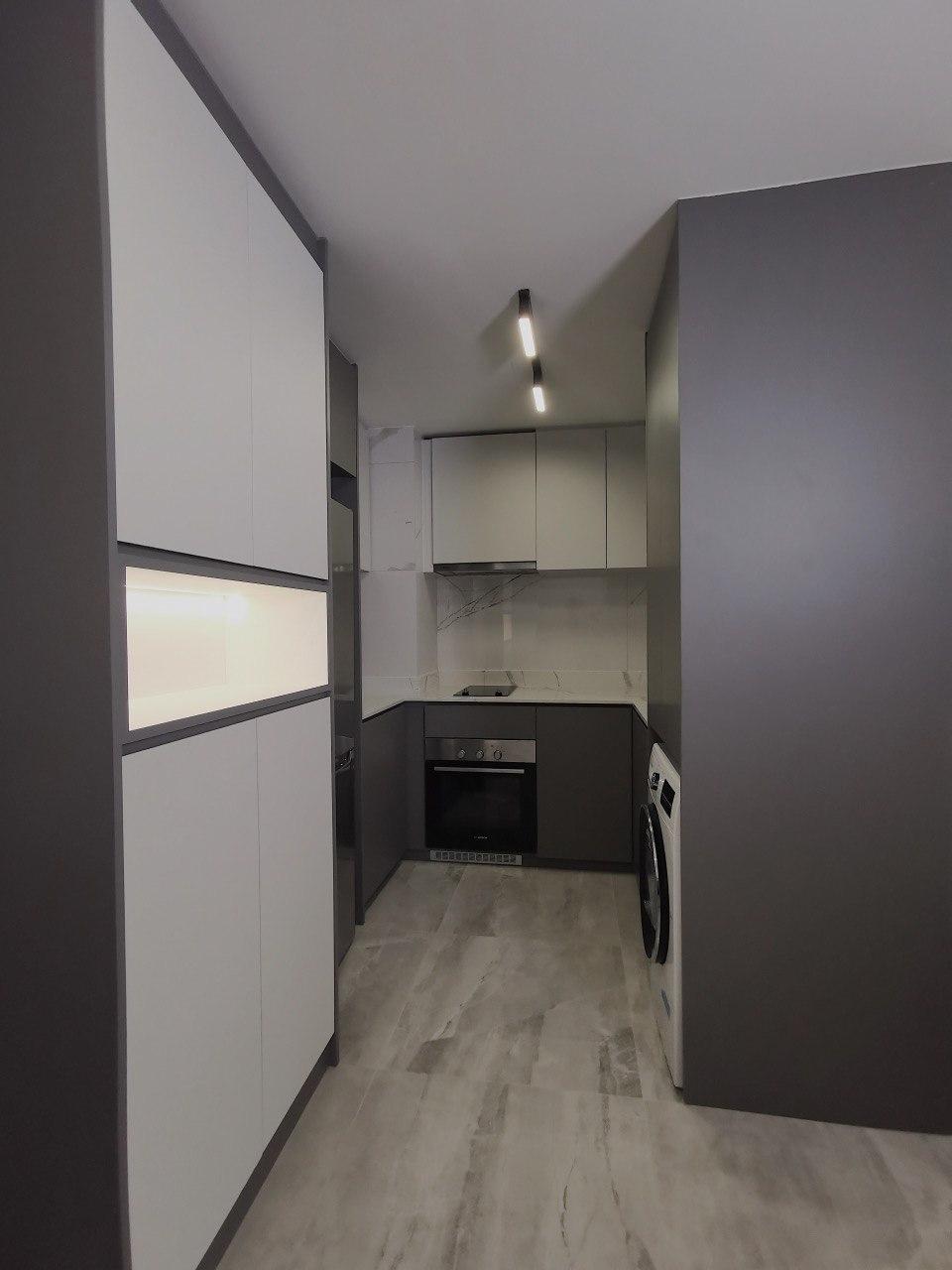 Modern Kitchen with Countertop and Open Kitchen